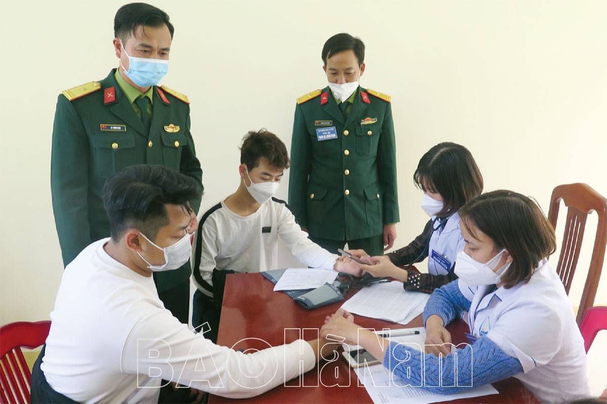 Bình Lục quyết tâm thực hiện tốt công tác tuyển quân năm 2022