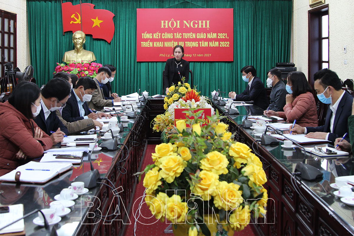 Ban Tuyên giáo Thành ủy Phủ Lý triển khai nhiệm vụ công tác năm 2022