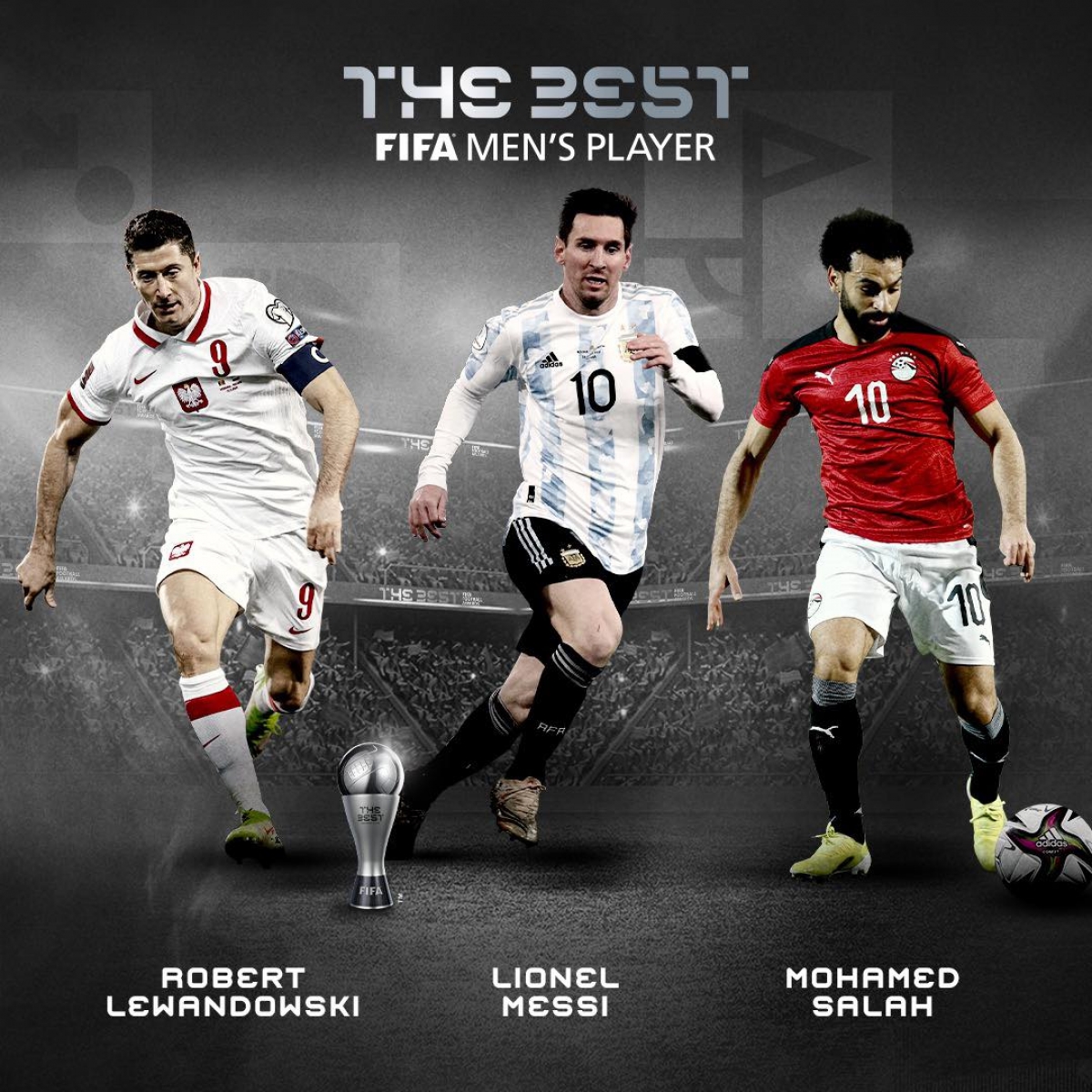 FIFA công bố top 3 ứng viên danh hiệu The Best 2021