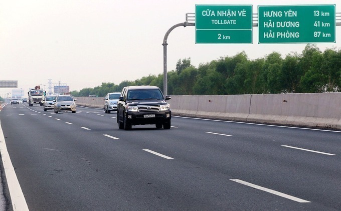 Cao tốc Hà Nội - Hải Phòng chỉ thu phí không dừng