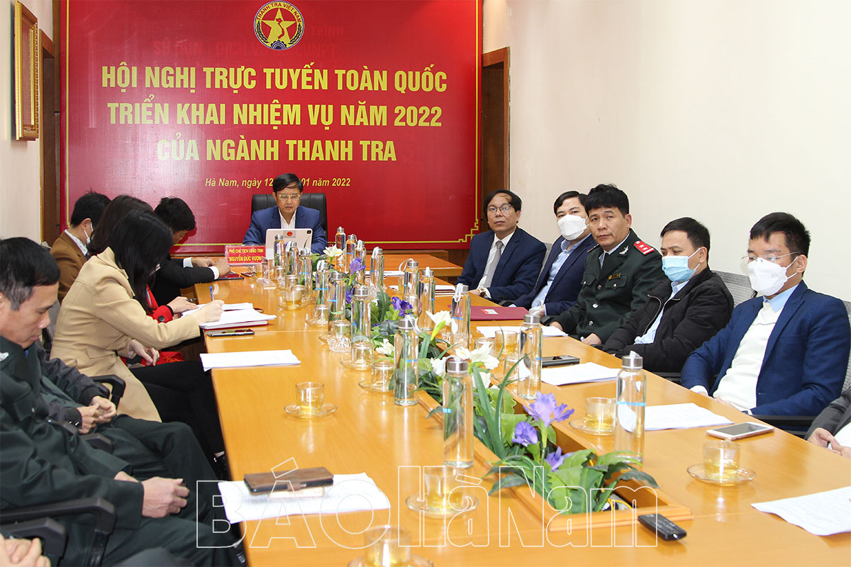 Hội nghị trực tuyến toàn quốc ngành Thanh tra triển khai nhiệm vụ công tác năm 2022