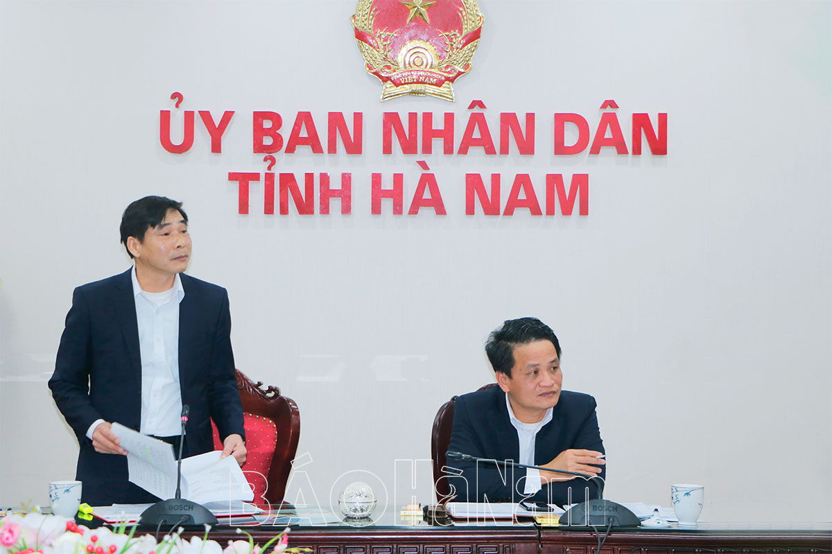 Thảo luận về trình tự, thủ tục Đề án thành lập và đầu tư Khu Công nghệ cao Hà Nam