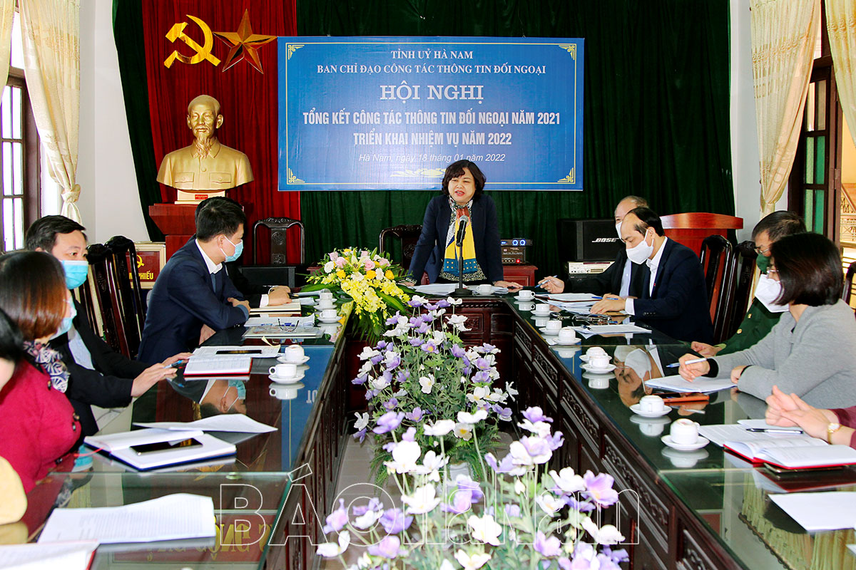 Ban chỉ đạo công tác thông tin đối ngoại tỉnh triển khai nhiệm vụ năm 2022