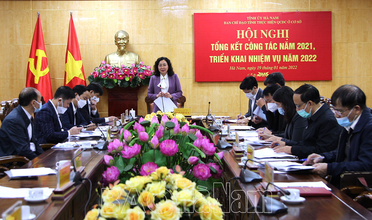 BCĐ tỉnh về thực hiện QCDC ở cơ sở triển khai nhiệm vụ năm 2022