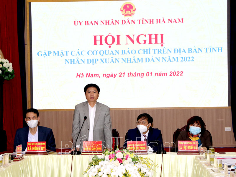 UBND tỉnh gặp mặt các cơ quan Báo chí nhân dịp năm mới 2022