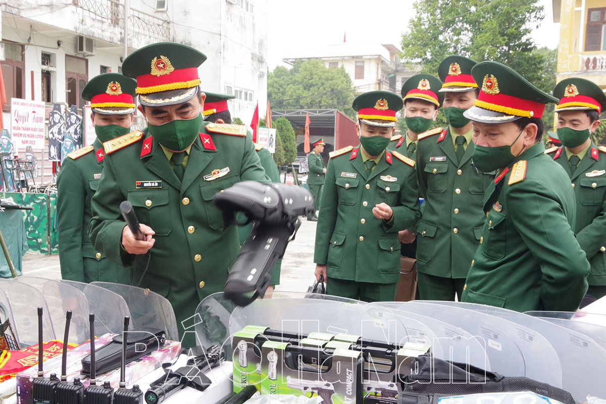 Bộ Tư lệnh Quân khu 3 kiểm tra công tác chuẩn bị huấn luyện năm 2022 tại Ban CHQS huyện Thanh Liêm