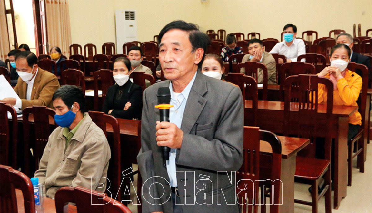 Thanh Liêm chú trọng thực hiện việc đối thoại giữa người đứng đầu cấp ủy, chính quyền với nhân dân