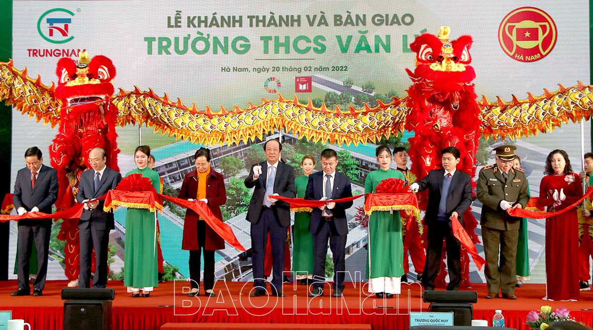 Khánh thành Trường THCS Văn Lý- Ngôi trường hiện đại nhất tỉnh Hà Nam