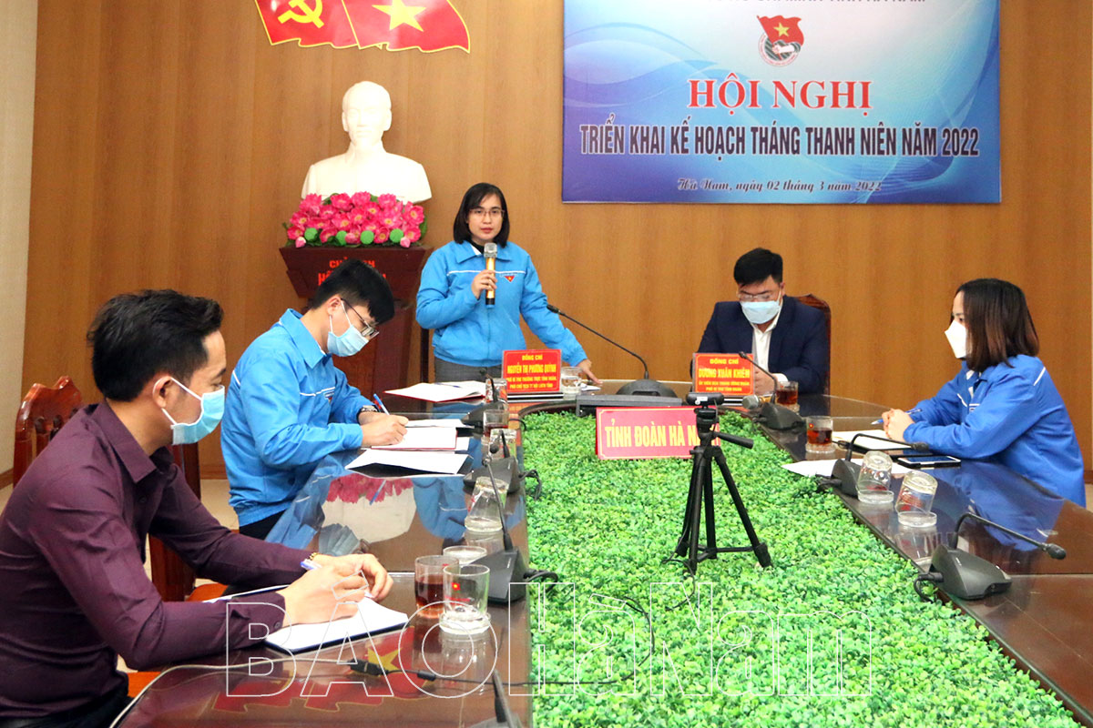 Tỉnh đoàn Hà Nam triển khai kế hoạch Tháng Thanh niên 2022