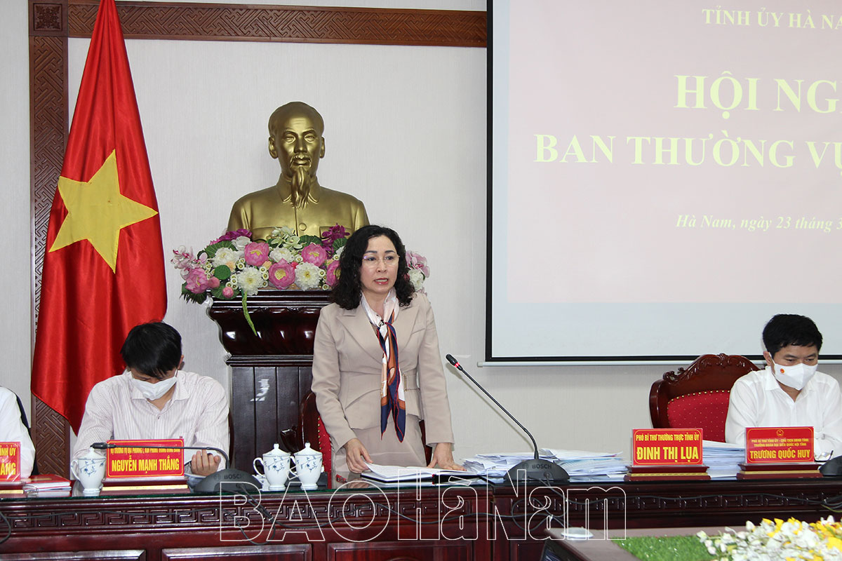 BTV Tỉnh ủy thảo luận, cho ý kiến kết quả công tác quý I, nhiệm vụ công tác quý II/2022 của Tỉnh ủy