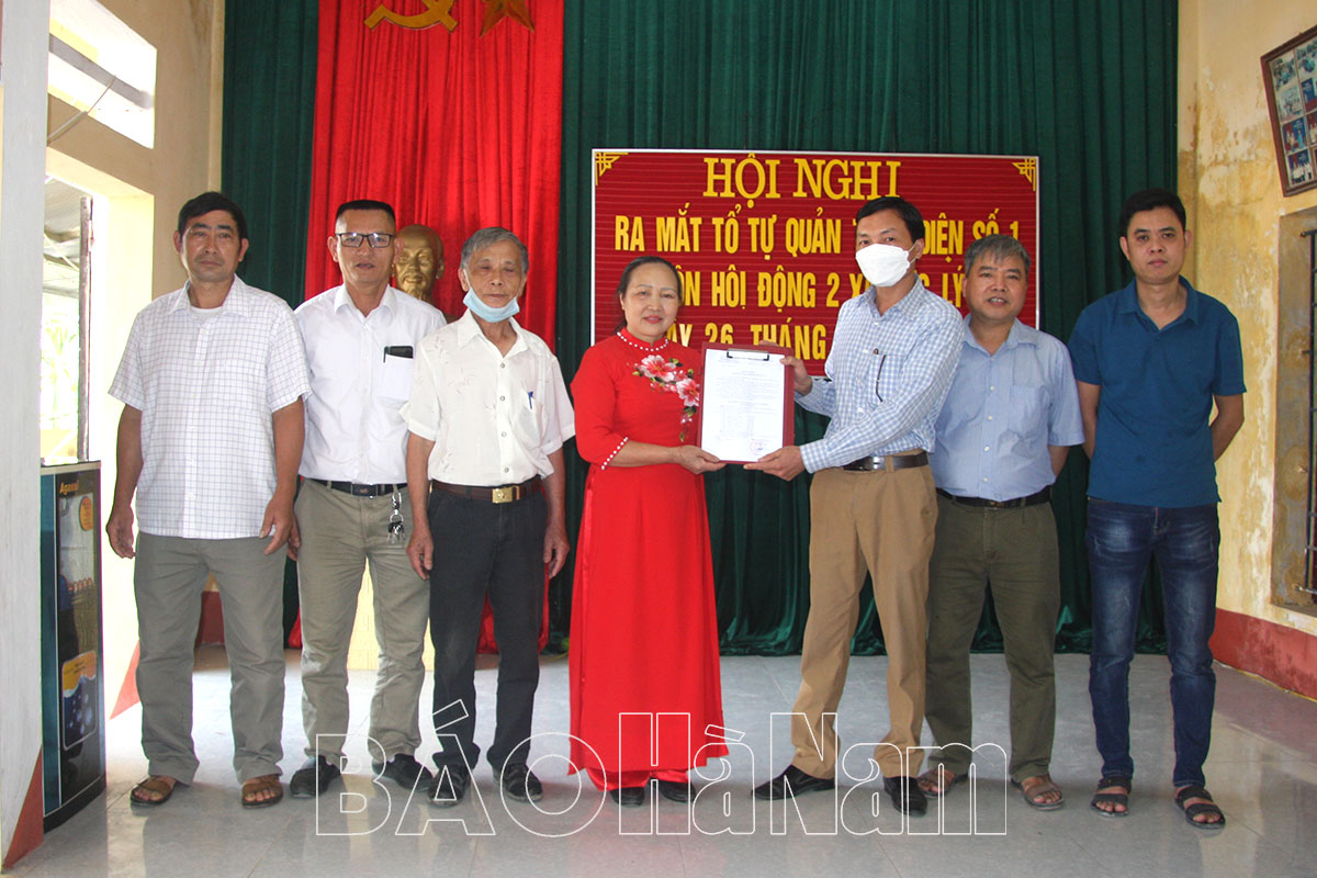 Đức Lý ra mắt mô hình Tổ tự quản toàn diện số 1 thôn Hội Động 2