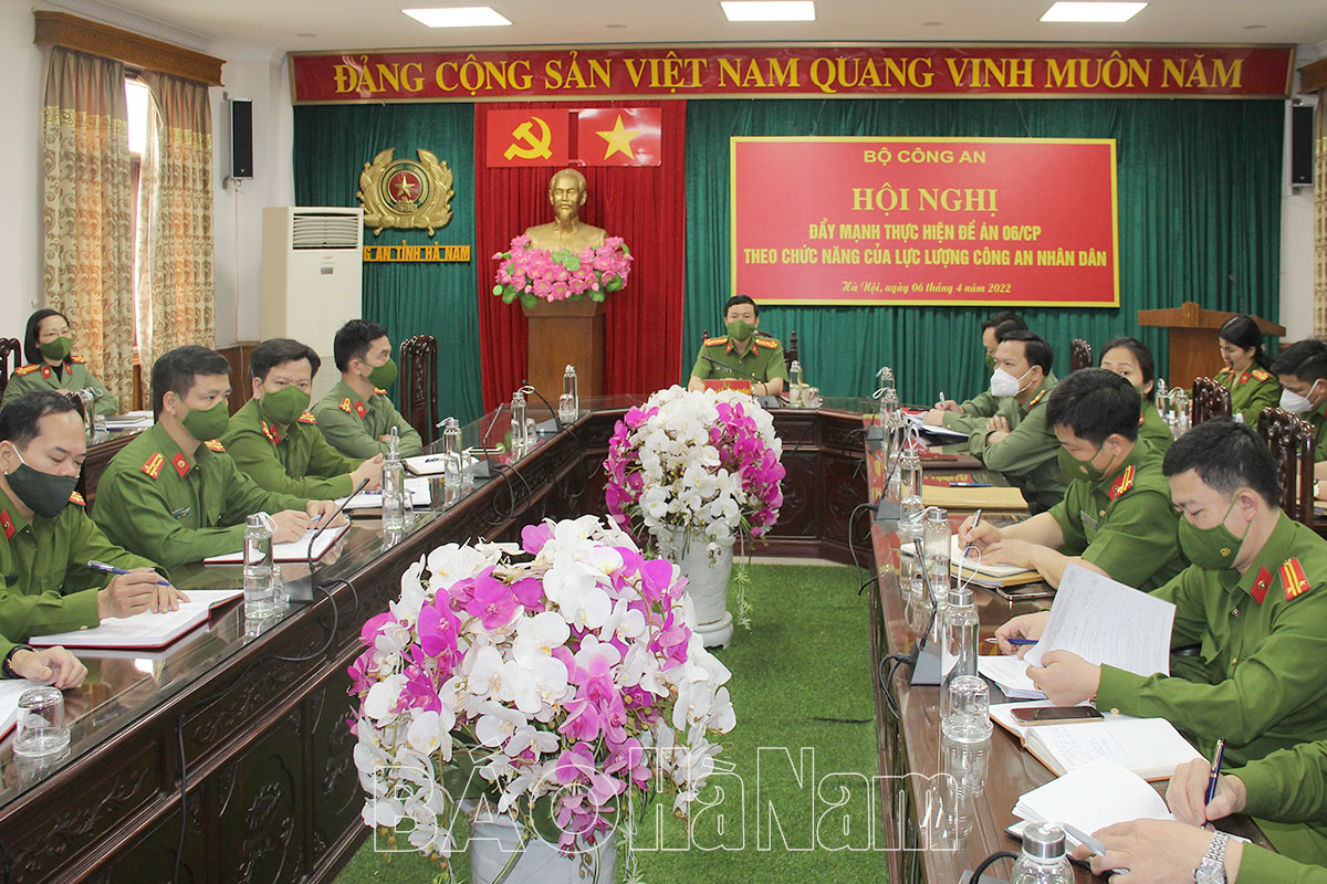 Đẩy mạnh thực hiện Đề án 06/CP theo chức năng của lực lượng Công an Nhân dân