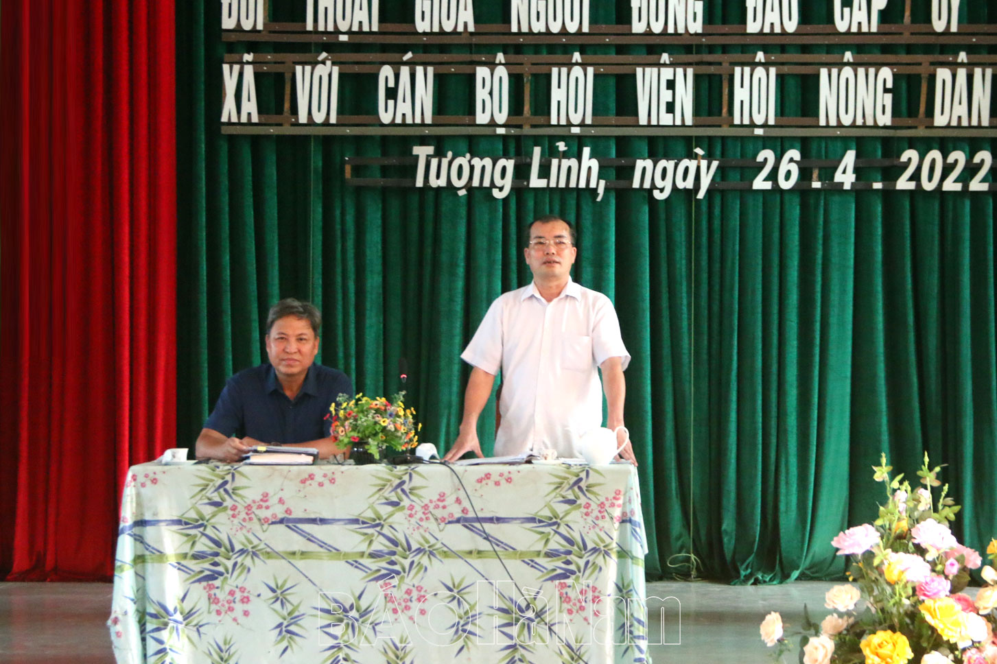 Xã Tượng Lĩnh tổ chức đối thoại giữa người đứng đầu cấp ủy, chính quyền với cán bộ, hội viên nông dân