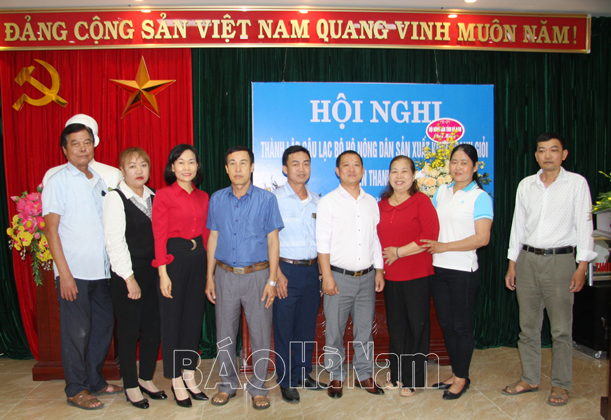 Ra mắt CLB “Hộ nông dân sản xuất, kinh doanh giỏi” huyện Thanh Liêm