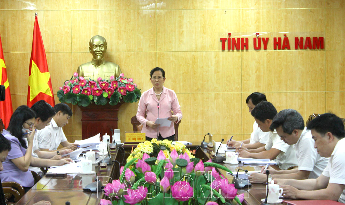 Ban chỉ đạo 332 của Tỉnh ủy thống nhất các biện pháp chỉ đạo đối với các dự án đầu tư trên địa bàn