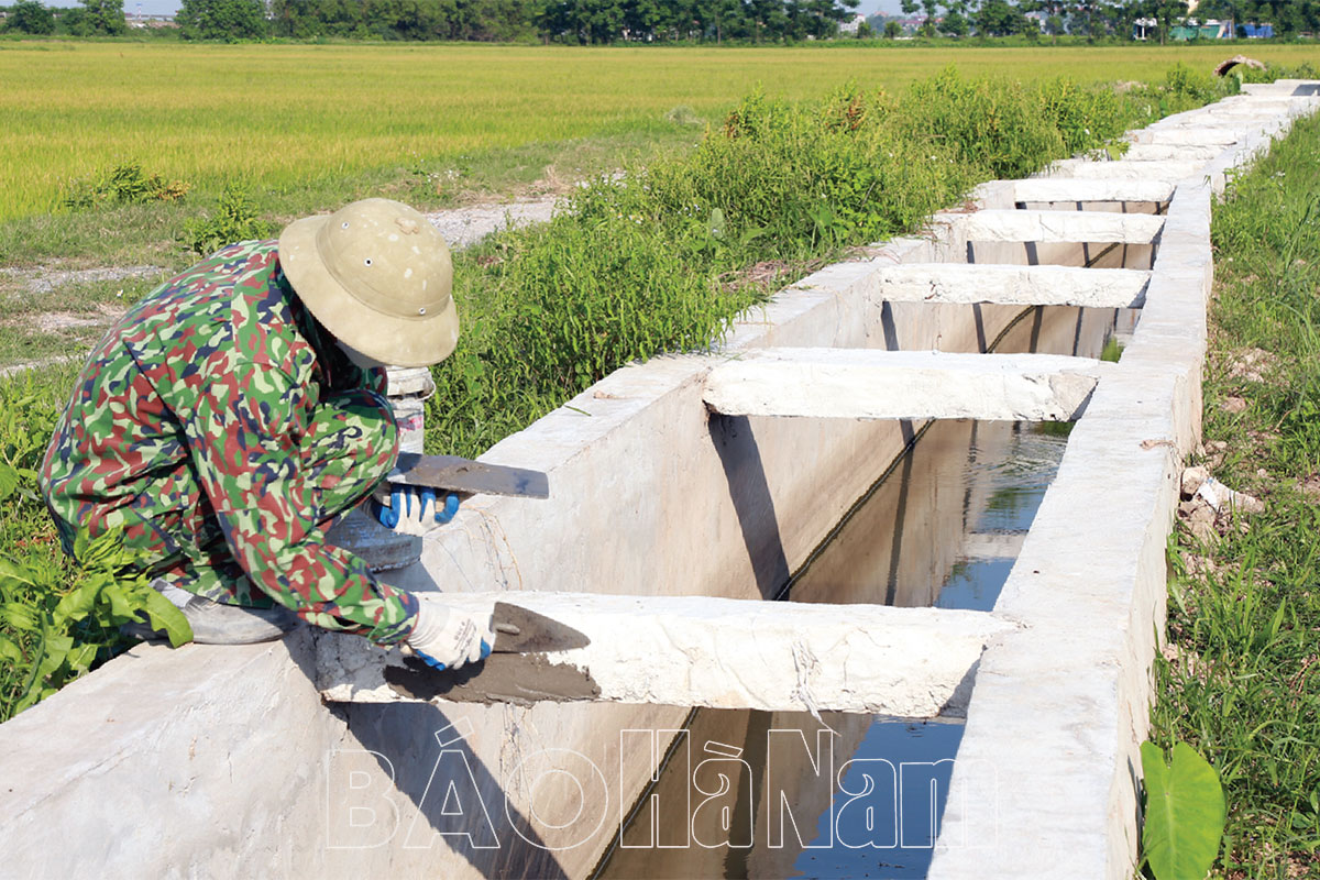 Thanh Liêm tập trung đầu tư xây dựng hệ thống kênh mương nội đồng