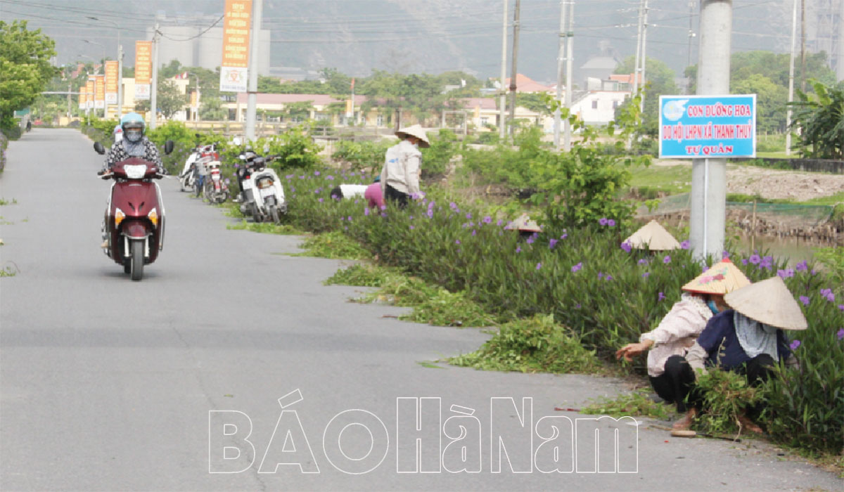 Những “Con đường nở hoa” ở Thanh Liêm
