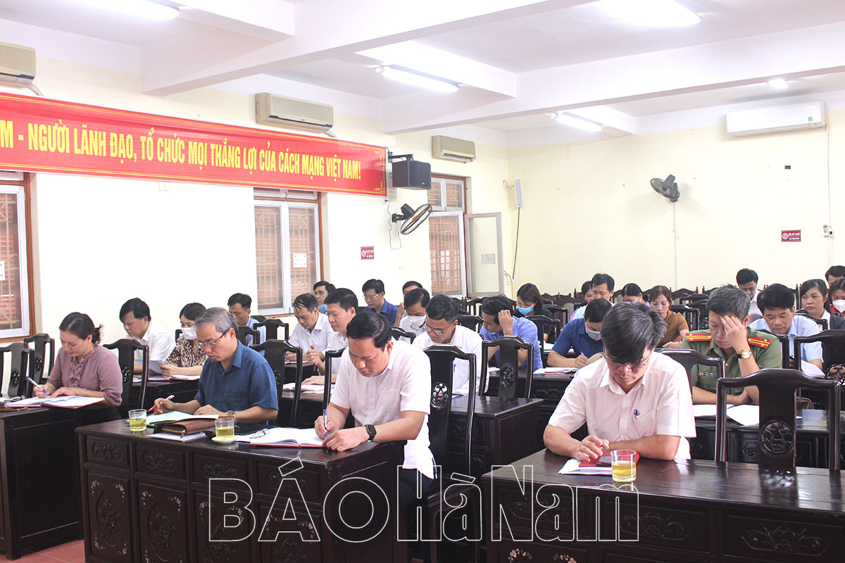 Huyện Bình Lục phát động Giải Báo chí toàn quốc về xây dựng Đảng (Búa Liềm Vàng) lần thứ VII năm 2022