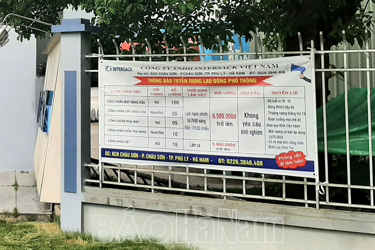 Khắc phục tình trạng thiếu lao động trong các khu công nghiệp