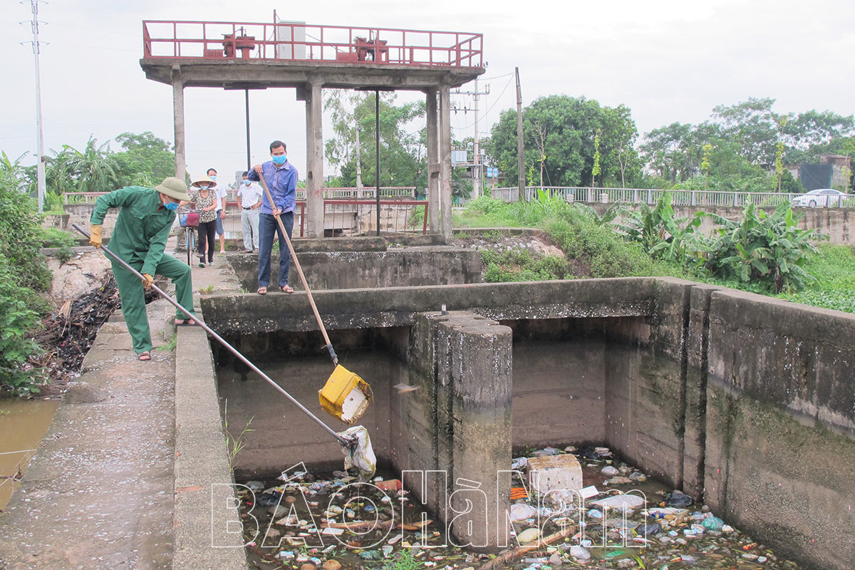 Bảo đảm an toàn hệ thống kênh tưới trạm bơm Như Trác