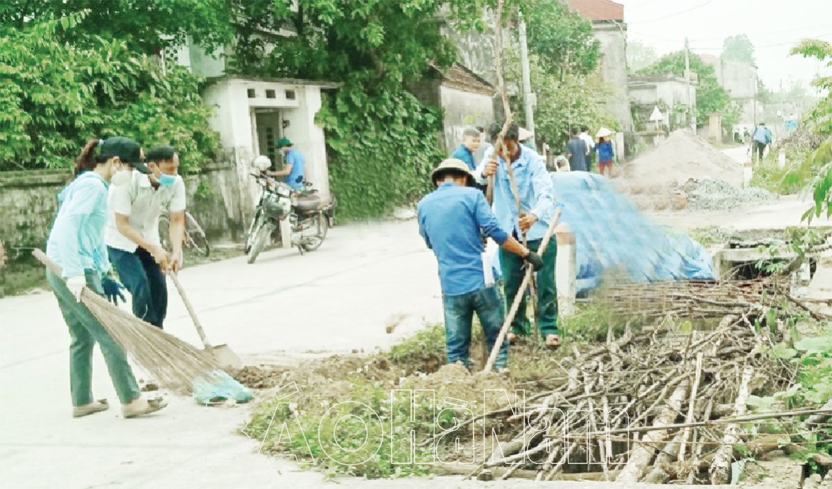 Bình Lục thực hiện tiêu chí môi trường trong xây dựng nông thôn mới