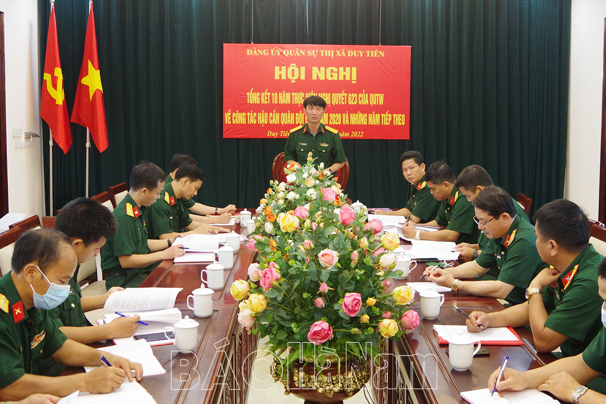 ĐUQS thị xã Duy Tiên tổng kết 10 năm thực hiện NQ 623 và 513