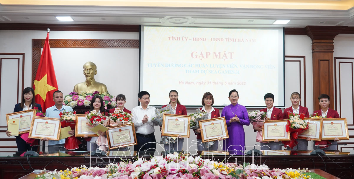 Gặp mặt, tuyên dương huấn luyện viên, vận động viên Hà Nam đạt thành tích cao tại SEA Games 31