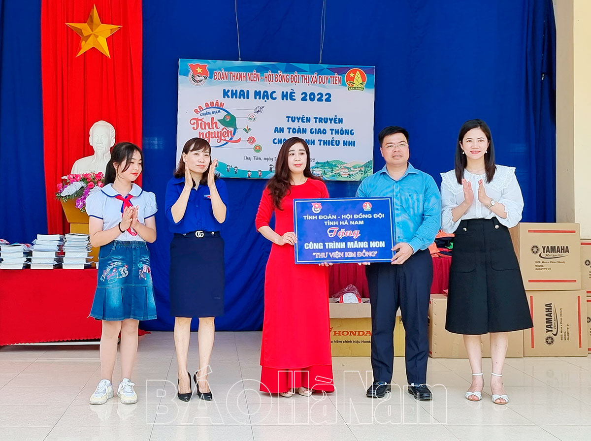 Hội đồng Đội thị xã Duy Tiên khai mạc hè 2022