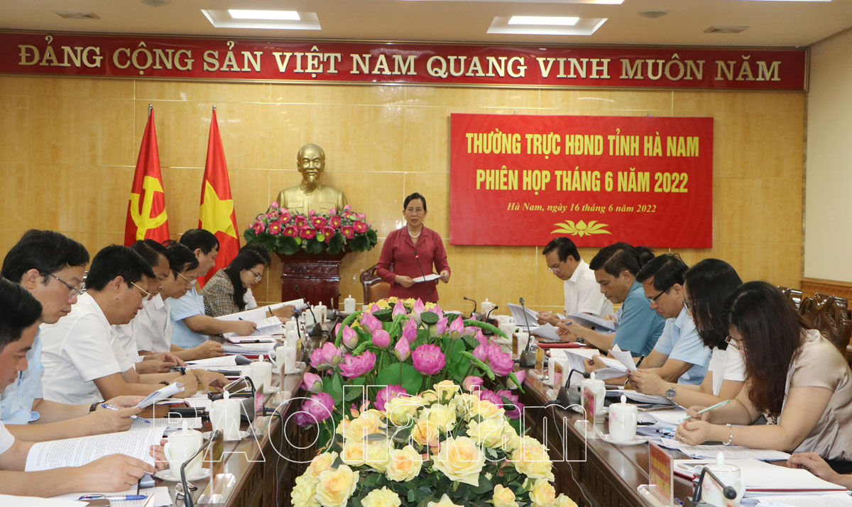 Thường trực HĐND tỉnh tổ chức phiên họp thường kỳ tháng 6