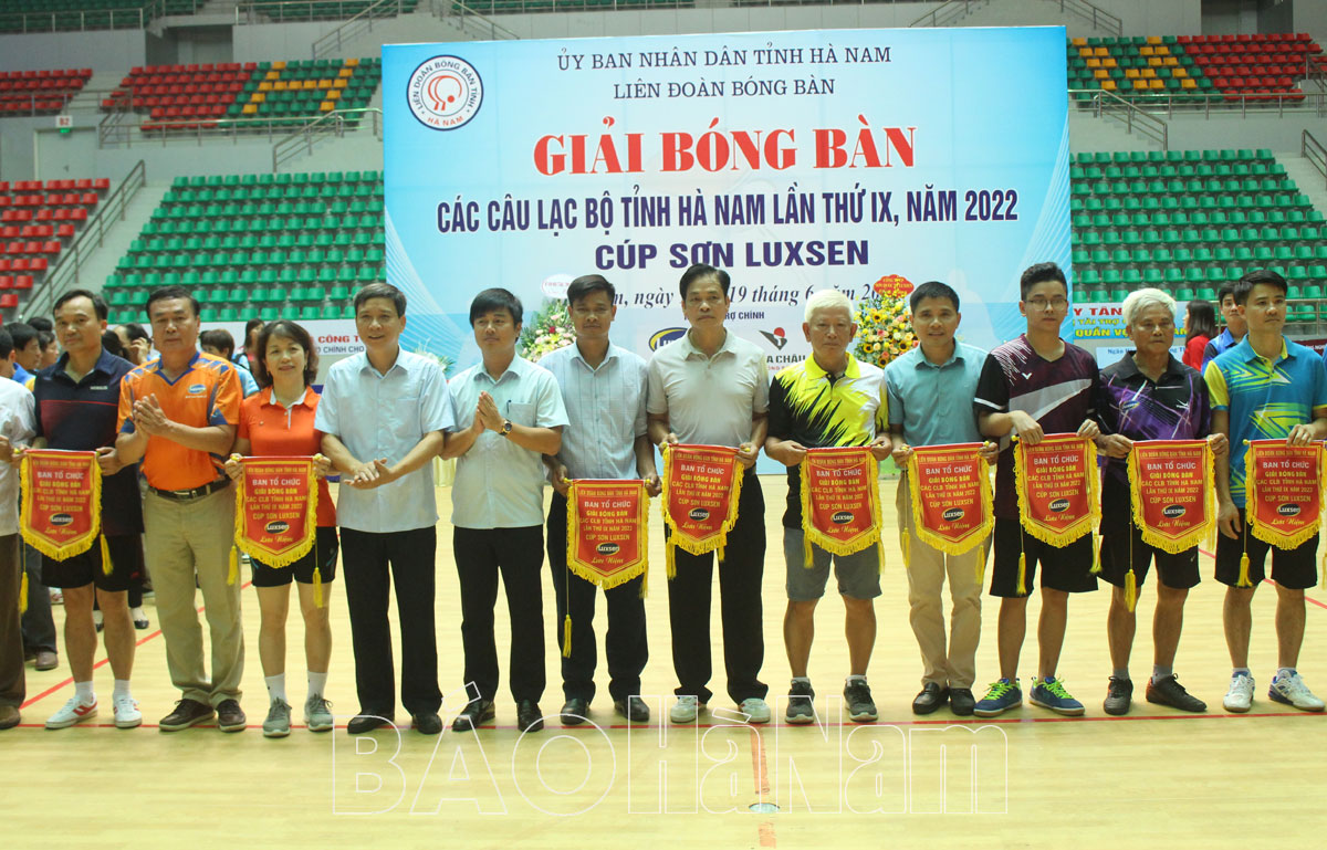 Khai mạc Giải bóng bàn các CLB tỉnh Hà Nam lần thứ IX năm 2022, Cup Sơn Luxsen