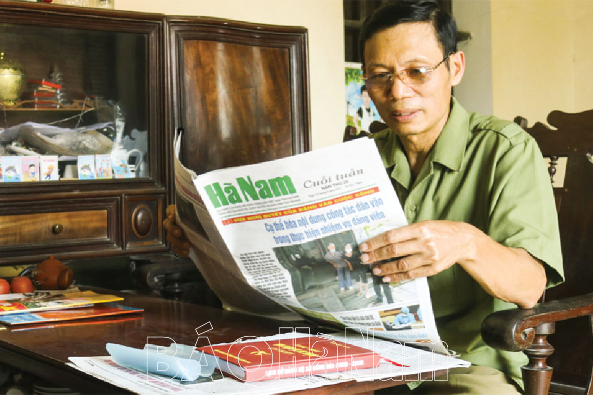 Báo Hà Nam giúp tôi hoàn thành tốt hơn chức trách, nhiệm vụ được giao