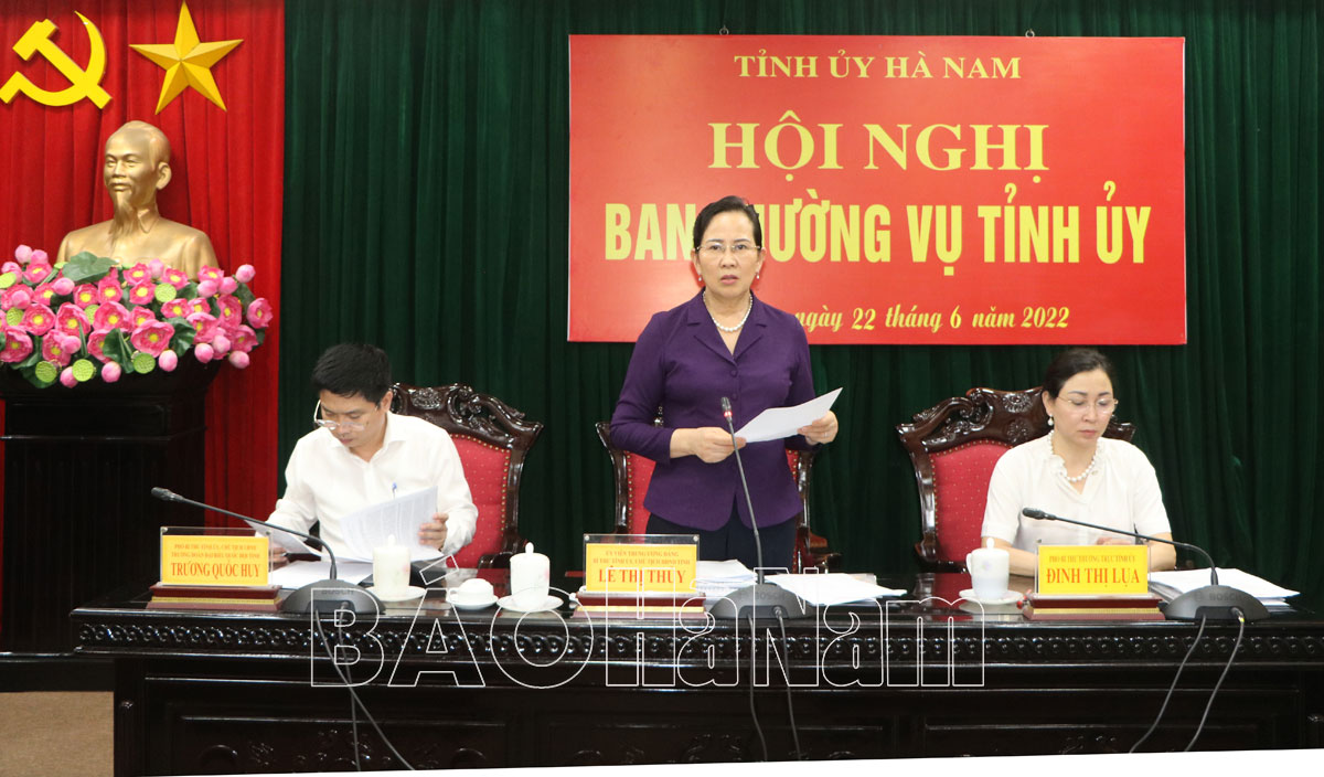 Ban Thường vụ Tỉnh ủy cho ý kiến, chủ trương một số nội dung về phát triển kinh tế - xã hội theo thẩm quyền