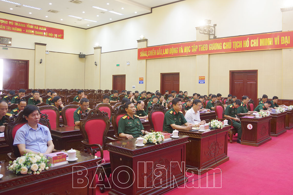 Bộ CHQS tỉnh sơ kết nhiệm vụ quốc phòng, quân sự địa phương 6 tháng đầu năm