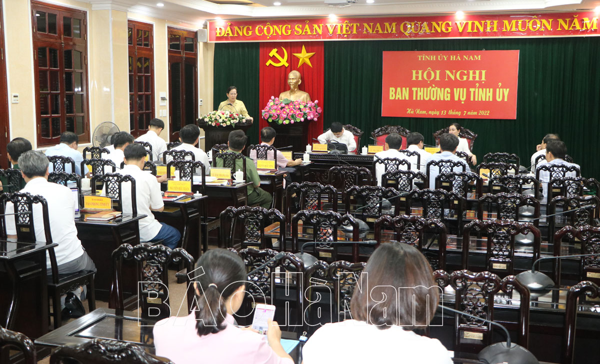 Chiều 13/7, BTV Tỉnh ủy làm việc với BTV Đảng ủy Công an và Đảng ủy Khối các cơ quan tỉnh