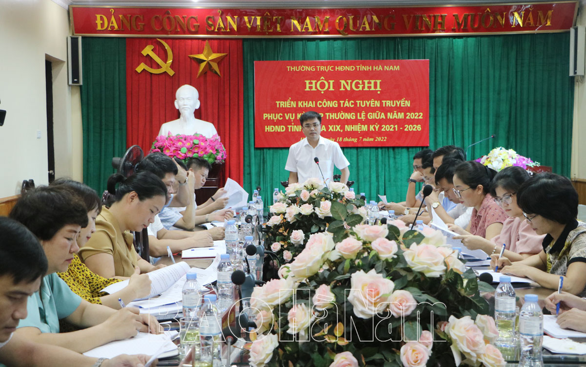 Triển khai công tác tuyên truyền phục vụ kỳ họp giữa năm HĐND tỉnh khóa XIX