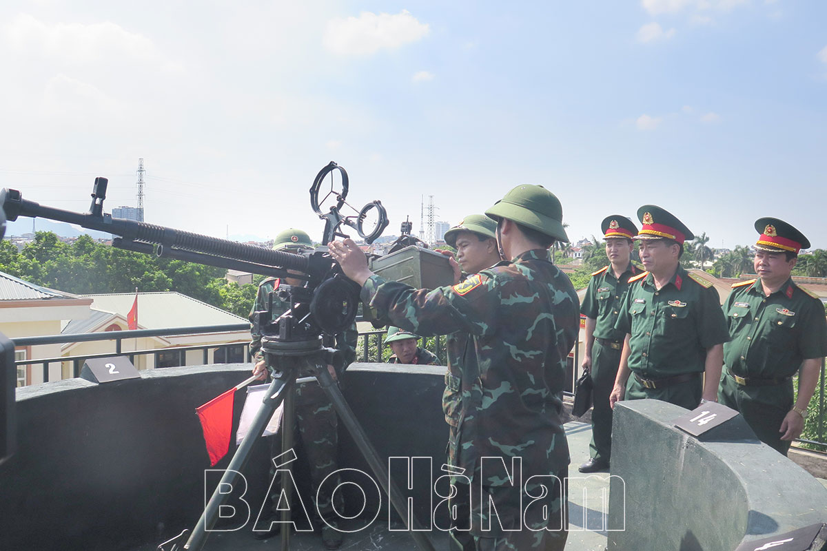 Ban chỉ đạo phòng không nhân dân Quân khu 3 kiểm tra công tác phòng không nhân dân tại tỉnh