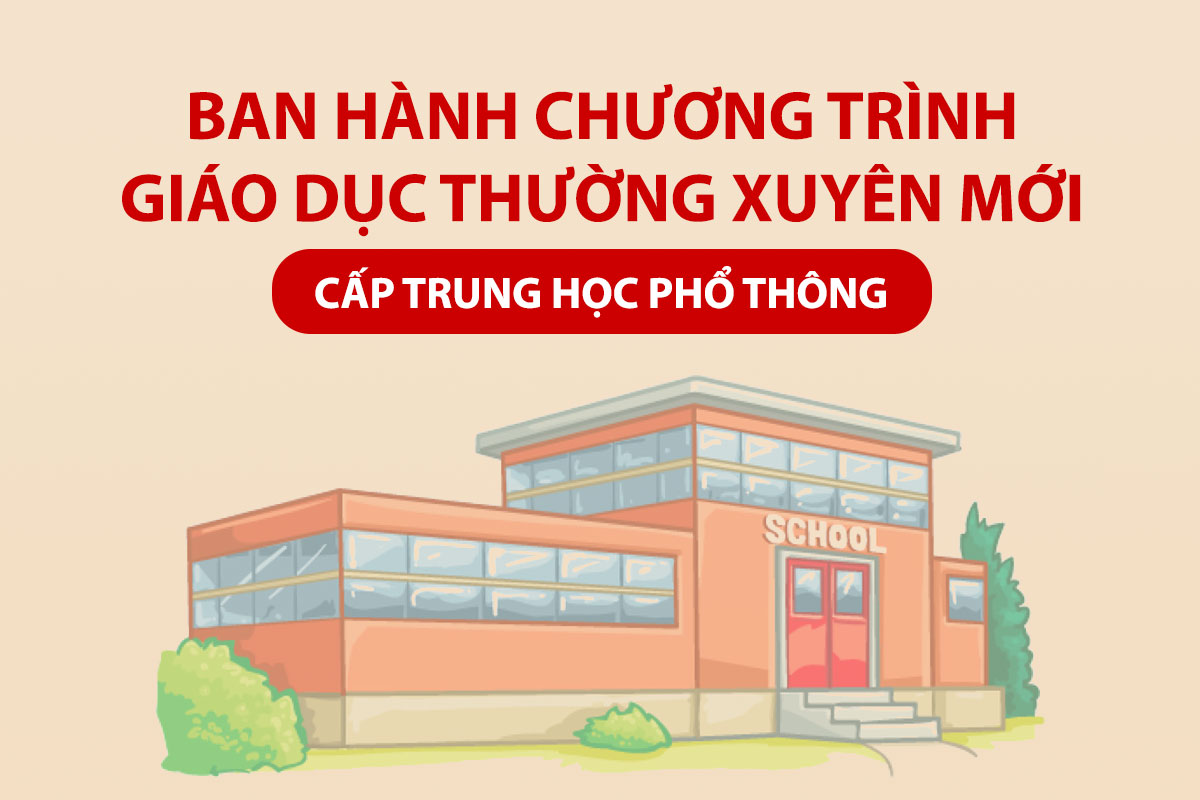 Ban hành Chương trình Giáo dục thường xuyên mới cấp Trung học phổ thông