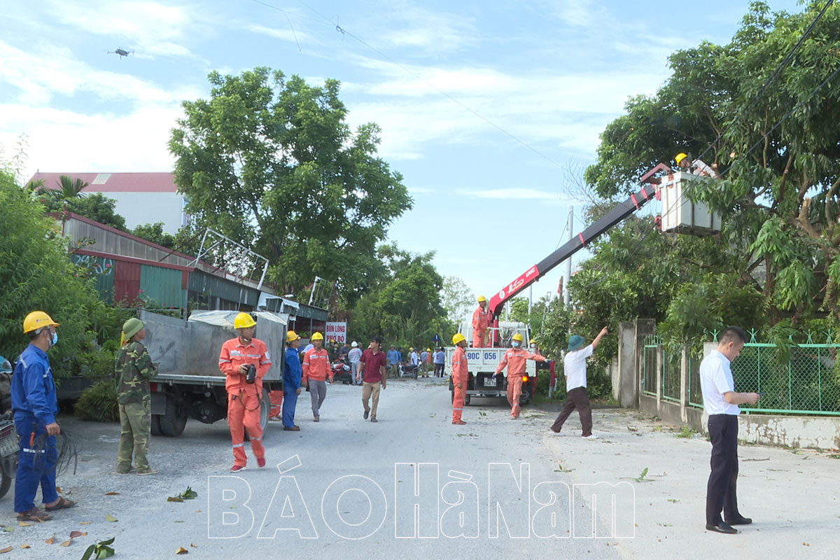 Liêm Sơn giải tỏa hành lang an toàn lưới điện