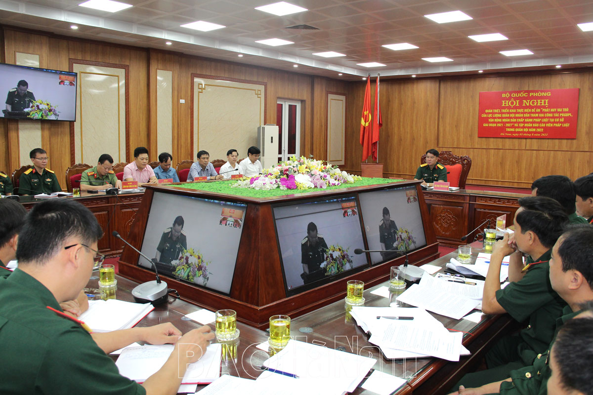 Bộ Quốc phòng triển khai Đề án phát huy vai trò của lực lượng Quân đội nhân dân tham gia công tác PBGDPL