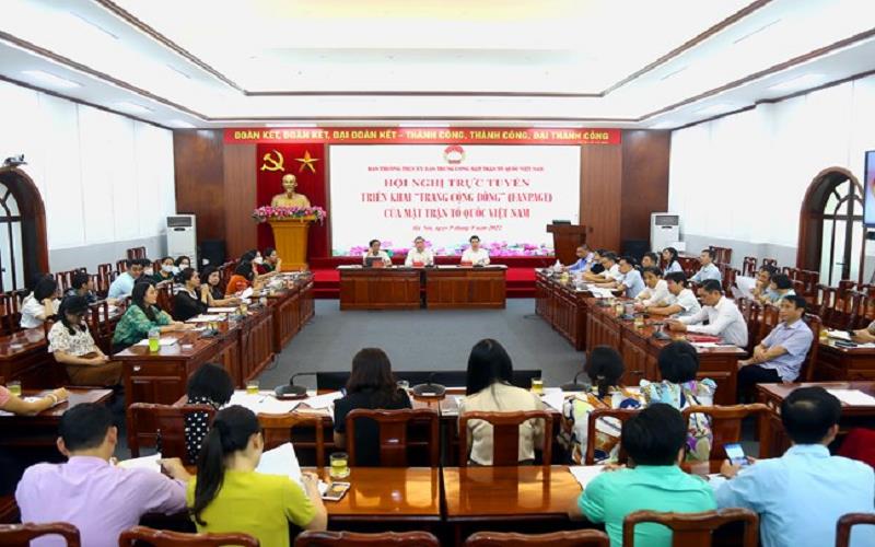 Triển khai fanpage của Mặt trận Tổ quốc Việt Nam