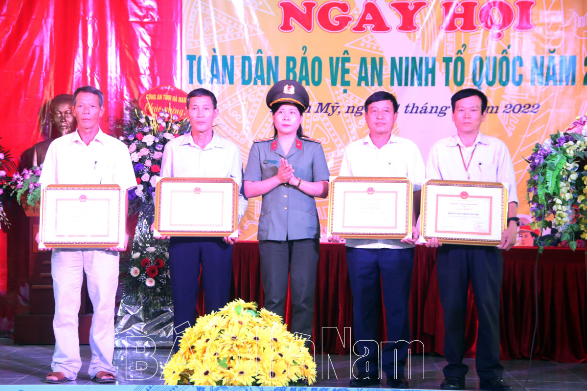 Xã Nhân Mỹ tổ chức “Ngày hội toàn dân bảo vệ an ninh Tổ quốc năm 2022”