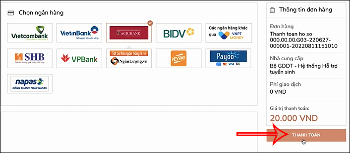 Lùi lịch nộp lệ phí trực tuyến đăng ký xét tuyển đại học 2022