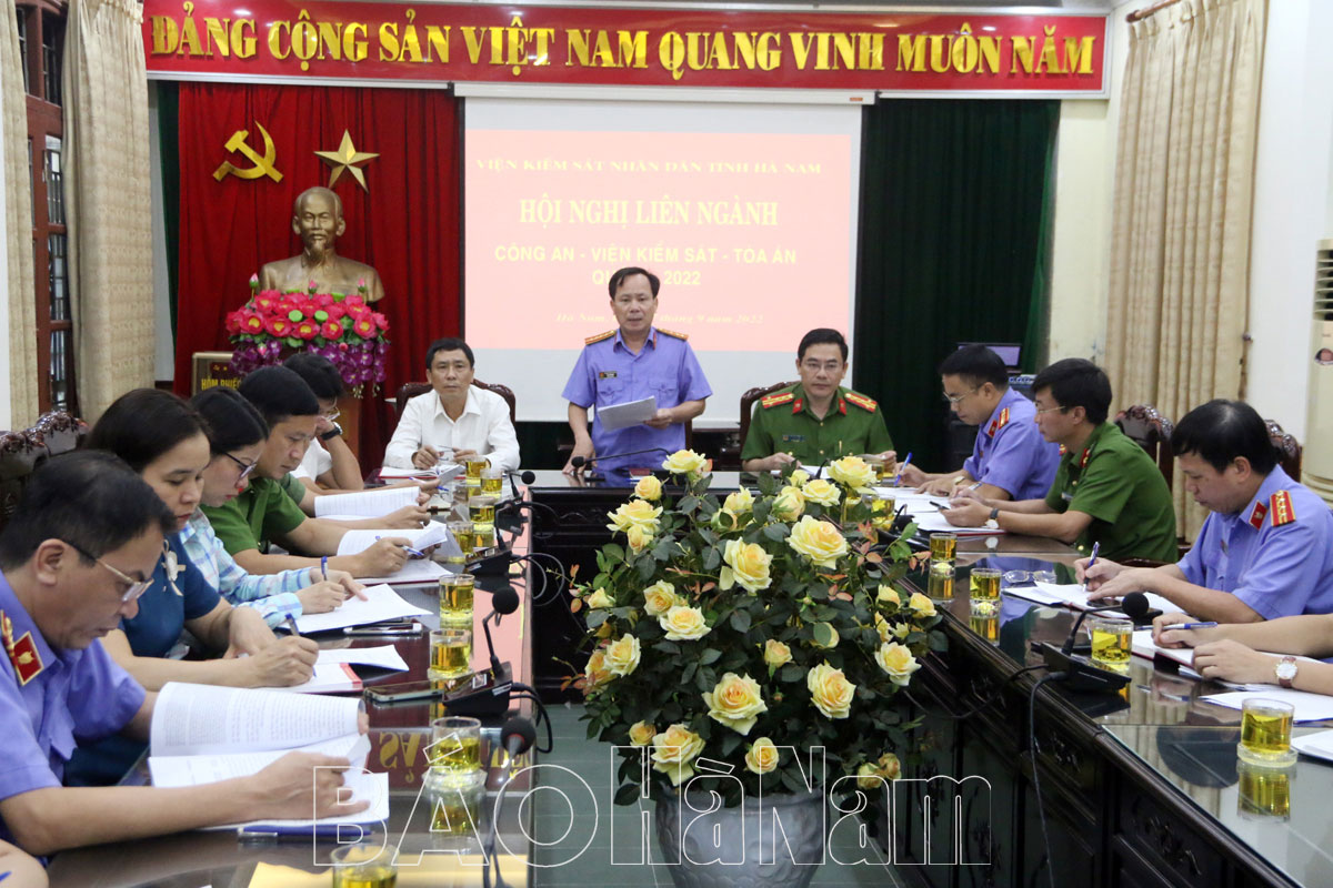 Ba ngành làm án triển khai công tác phối hợp hoạt động tố tụng hình sự quý IV