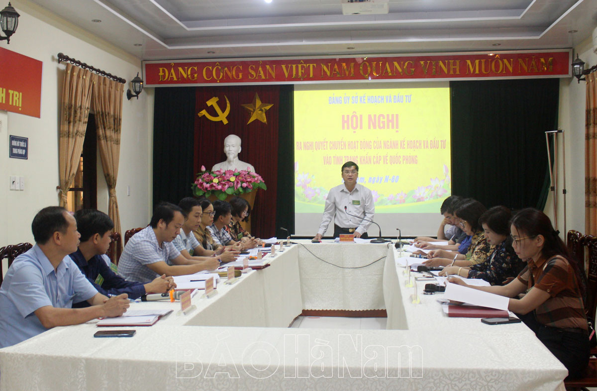 Sở Kế hoạch và Đầu tư tổ chức diễn tập phương án tác chiến phòng thủ năm 2022