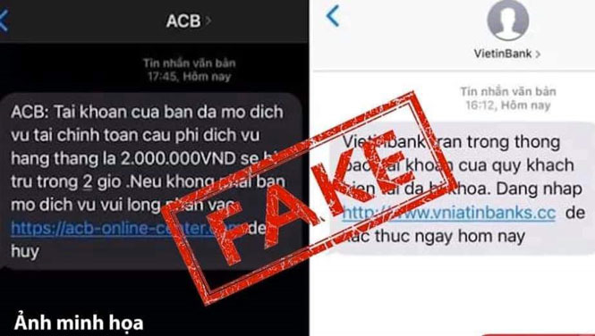 Cảnh giác trước thủ đoạn dụ dỗ người dân truy cập vào trang web giả mạo ngân hàng nhằm chiếm đoạt tài sản