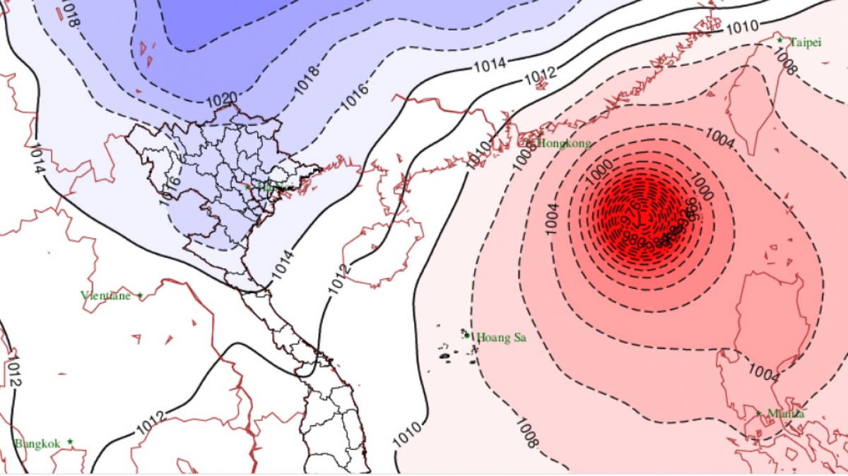 Bắc Bộ đón không khí lạnh tăng cường