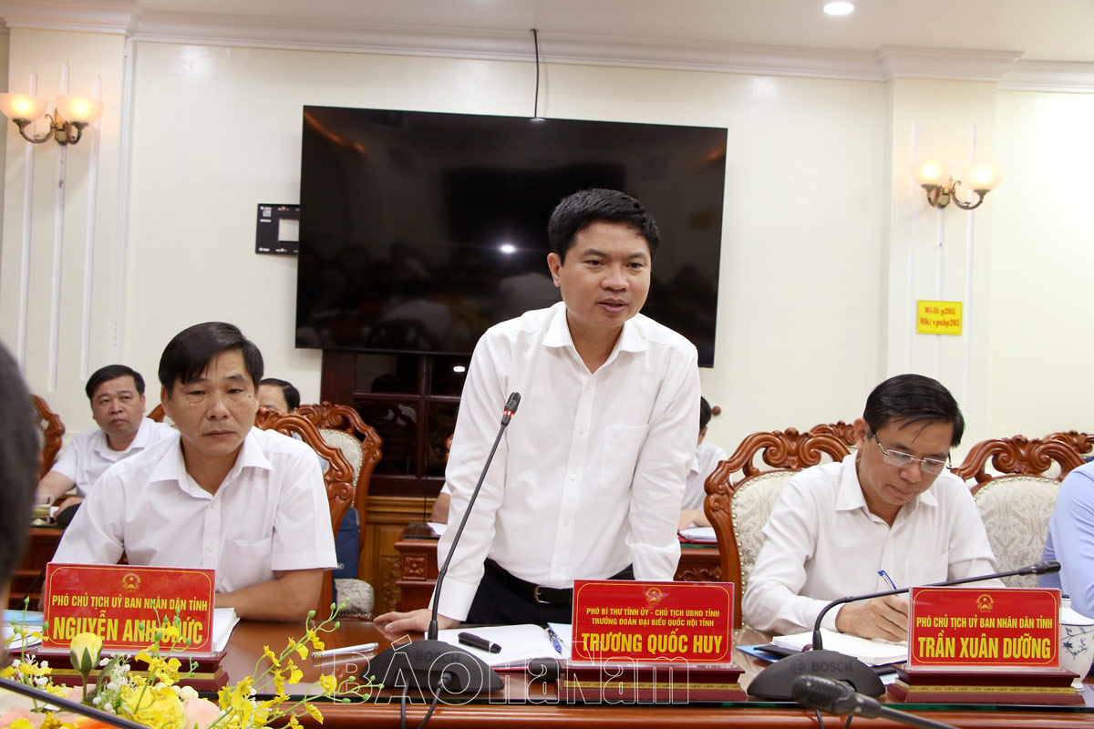 Lãnh đạo UBND tỉnh làm việc với Học viện An ninh Nhân dân