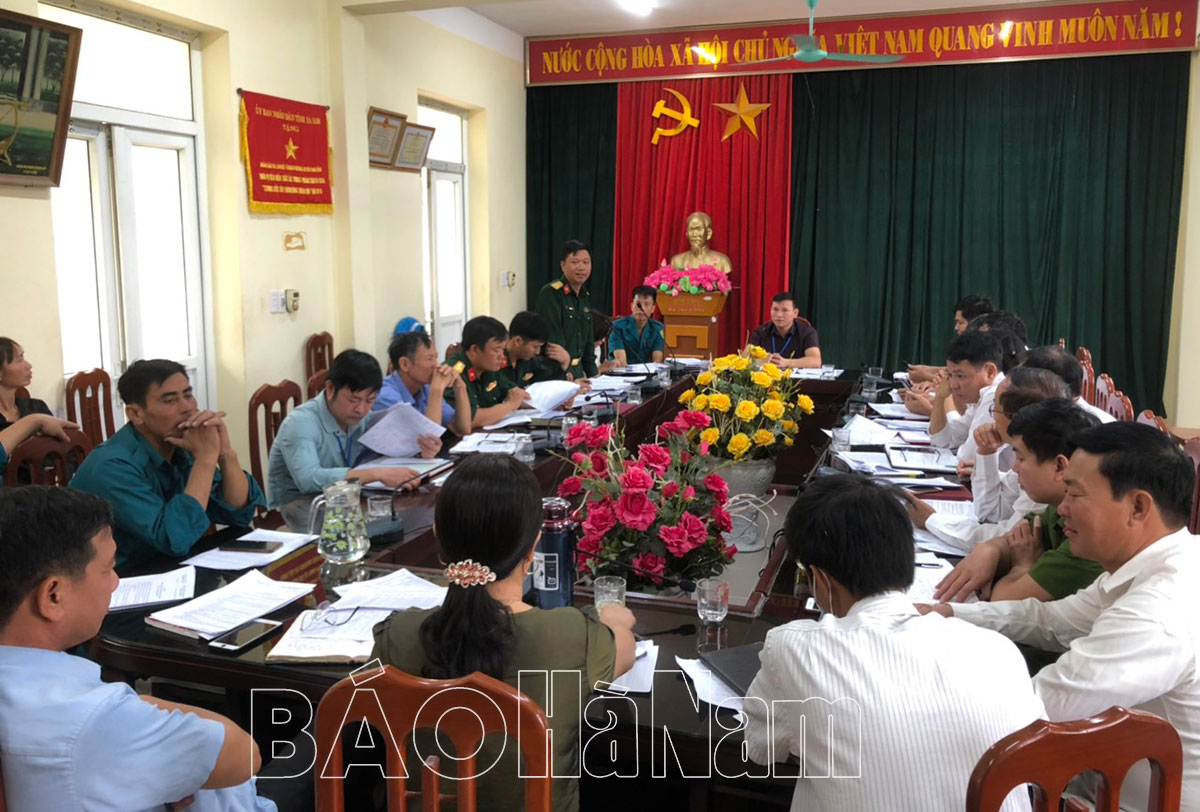 Thanh Liêm xét duyệt công dân trong độ tuổi sẵn sàng nhập ngũ