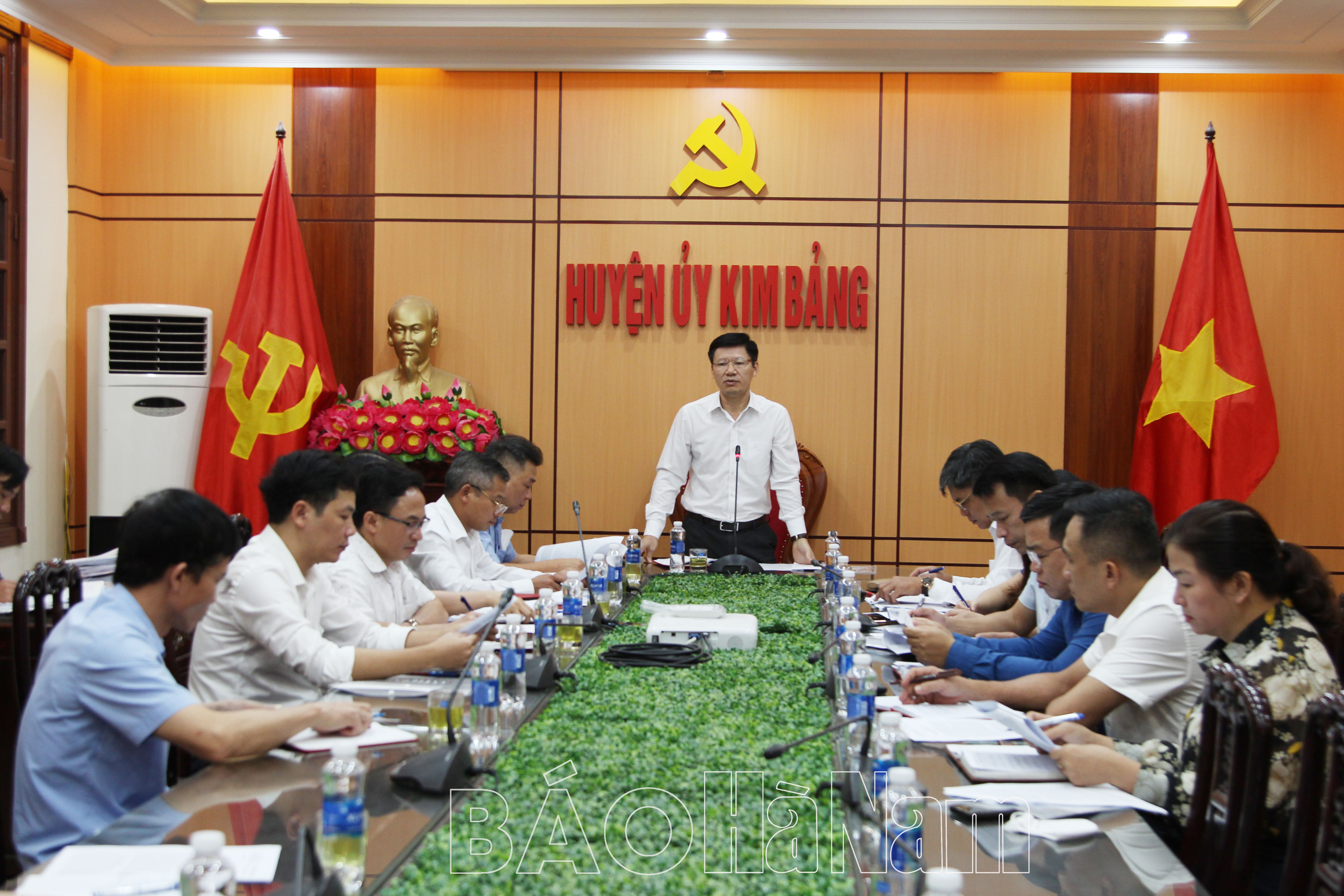 BCĐ tỉnh về thực hiện QCDC ở cơ sở kiểm tra việc thực hiện QCDC ở cơ sở năm 2022 tại Huyện ủy Kim Bảng