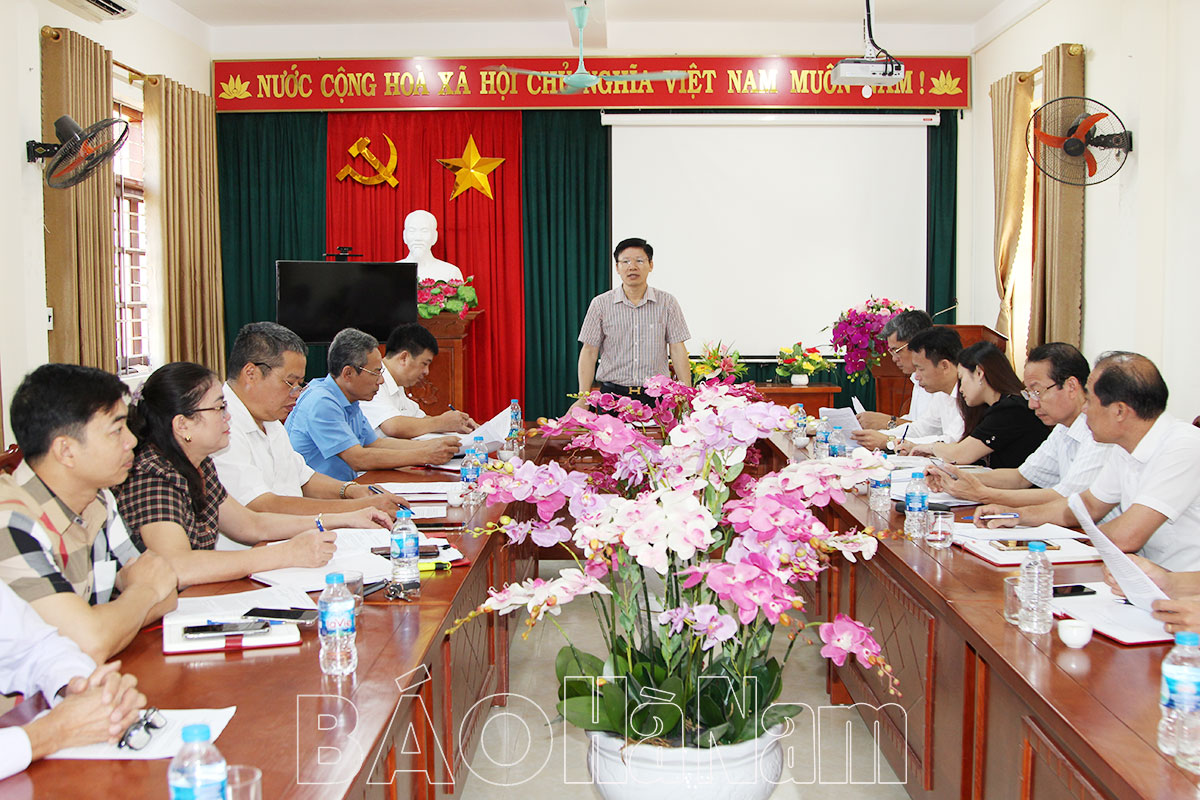 BCĐ tỉnh về thực hiện QCDC ở cơ sở kiểm tra việc thực hiện QCDC tại Duy Tiên